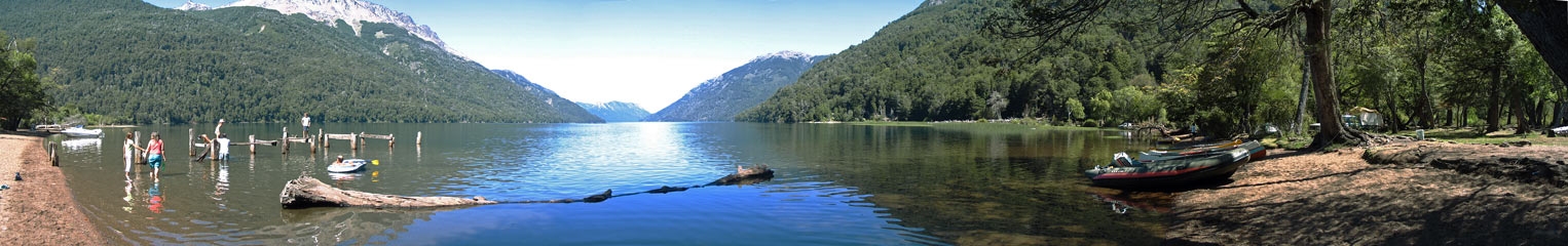 Panorámica 180º Lago Pichi Traful (Santiago Gaudio)