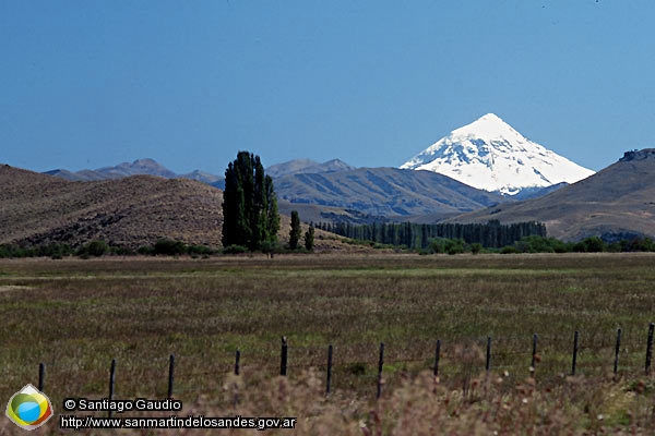 Foto Volcán Lanín desde Junín de los Andes (Santiago Gaudio)