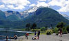 Huechulafquen Lake - Lanín Volcano